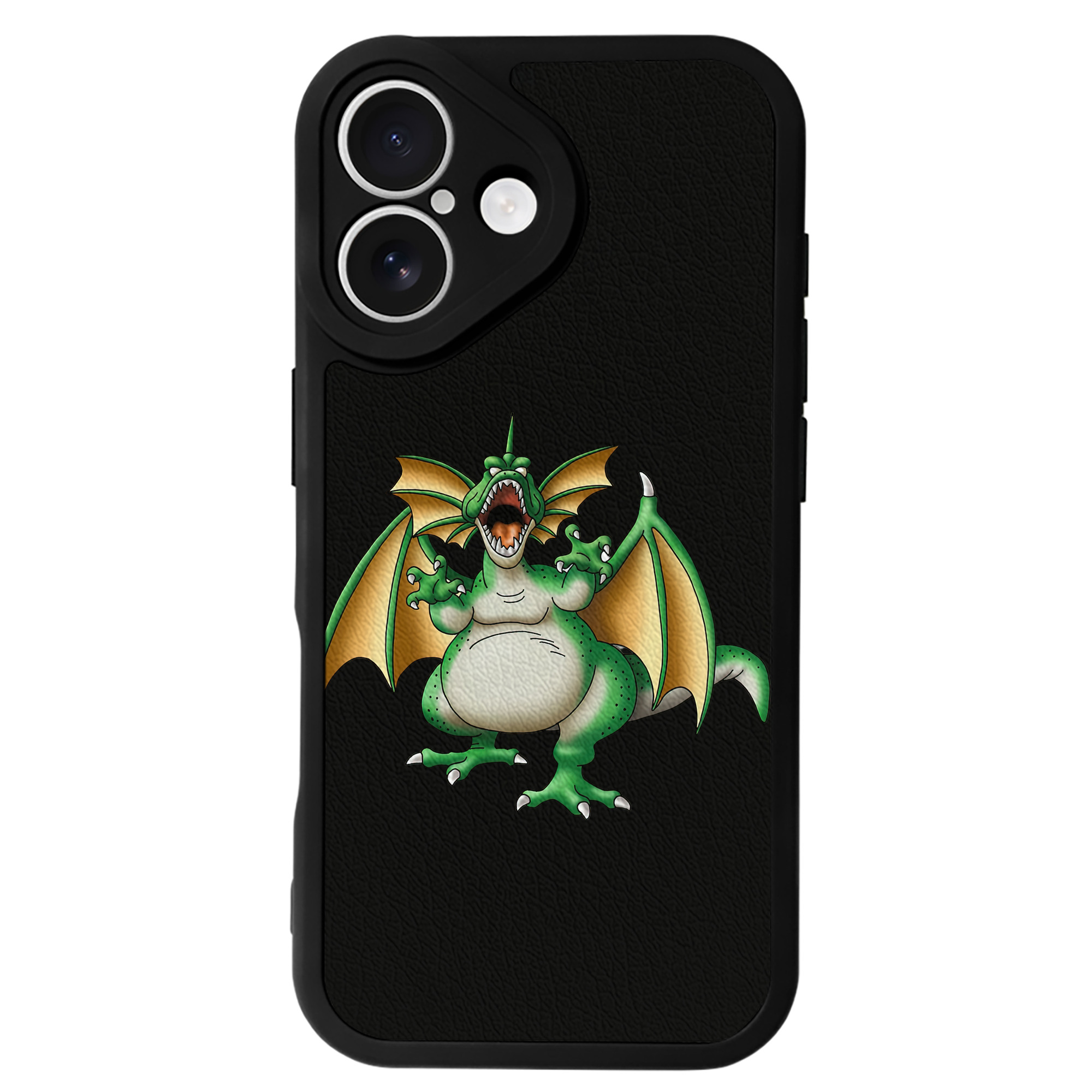 （画像用） ドラゴンクエスト Doragon Kuesuto Dragon Quest 【iPhone 16シリーズ対応】シリコンスマホケース（レザー調） 材質：シリコン